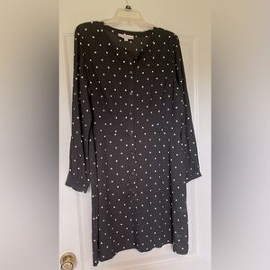 Black with polka dot dress